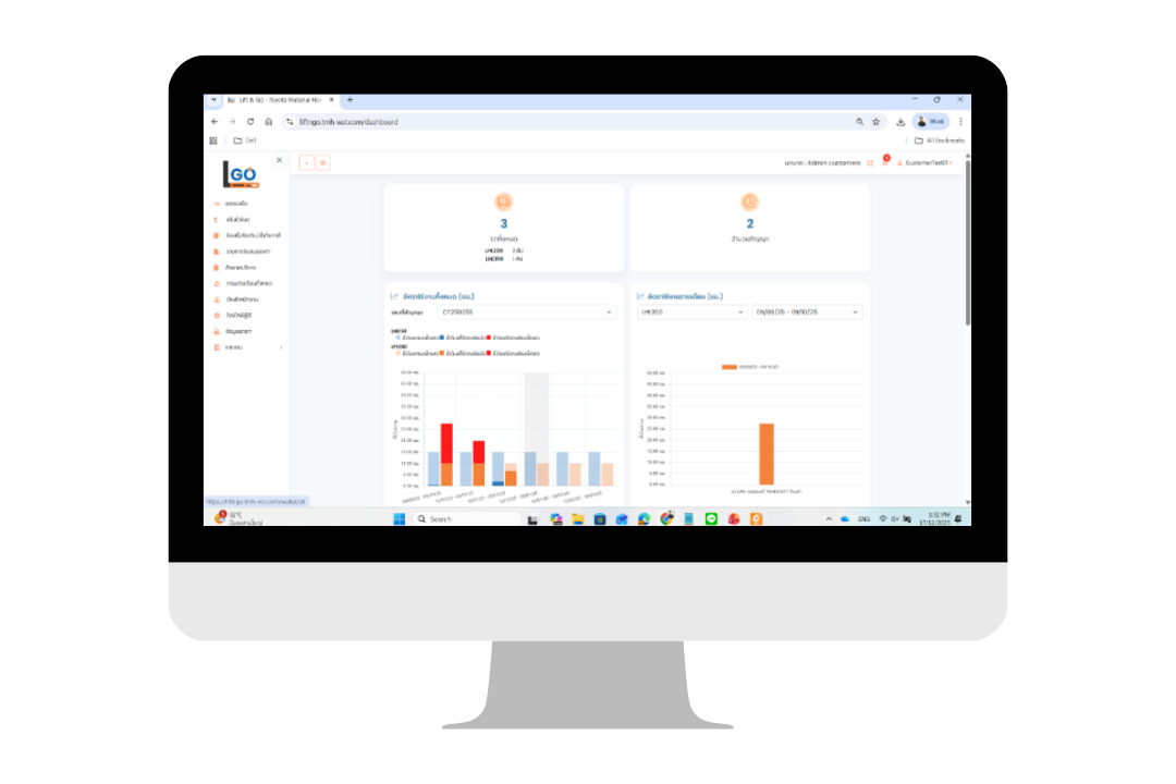LIFT & GO Monitoring & Dashboard